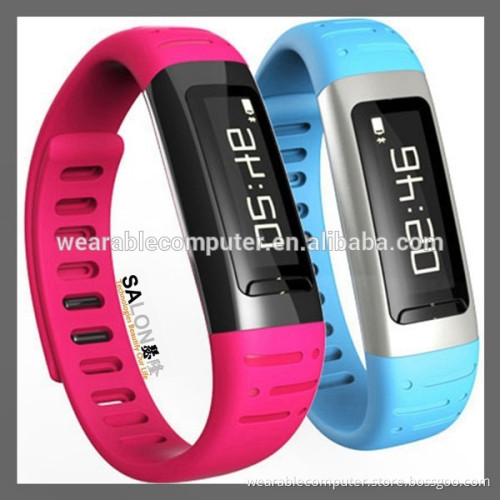 2015 healthy bluetooth bracelet with Anti-lost Alarm bracelet bluetooth manual/bluetooth smart bracelet with 0.91" OLED